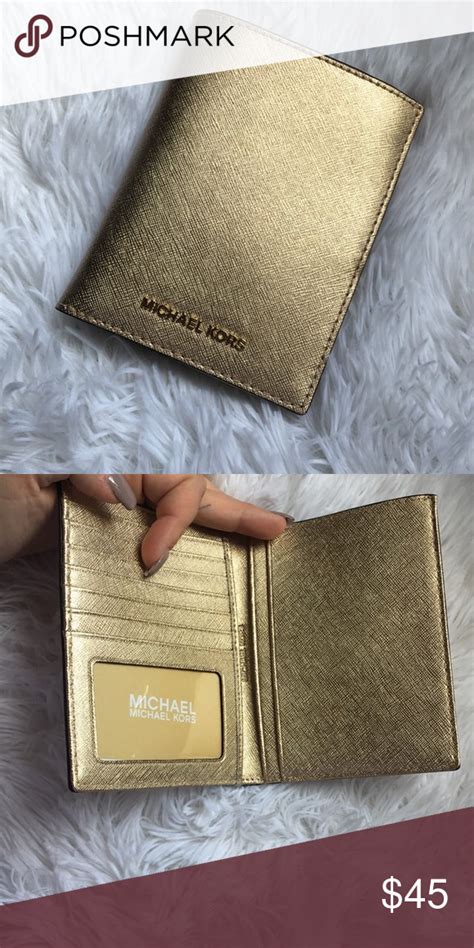 women michael kors passport wallet|Michael Kors passport cover.